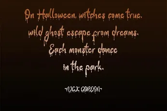 Halloween Party Display font