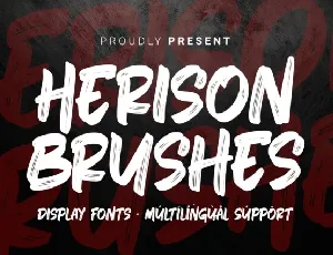 Herison Brushes font