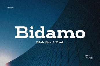 Bidamo font