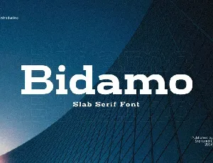 Bidamo font