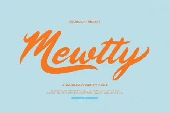 Mewtty font