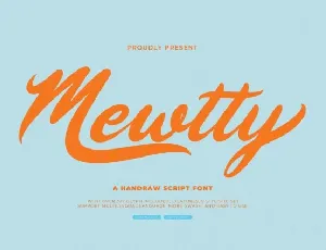 Mewtty font