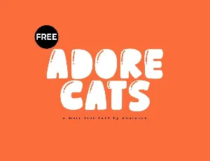 Adore Cats font