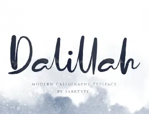 Dalillah Handwritten font
