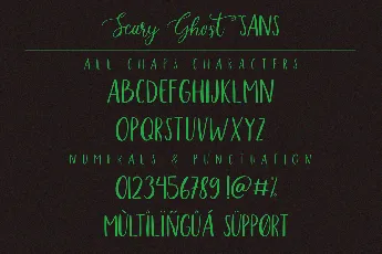 Scary_Ghost_Script font