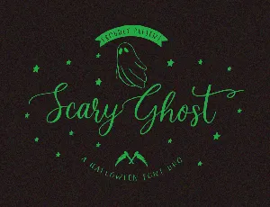 Scary_Ghost_Script font