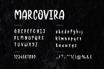 Marcovira font