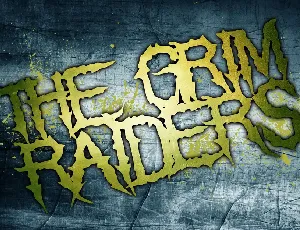 The Grim Raiders font