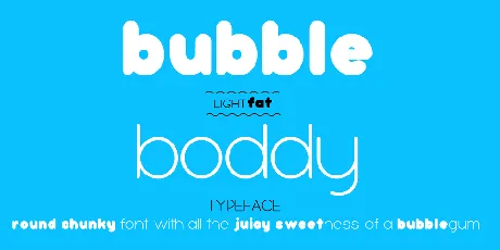 bubbleboddy font