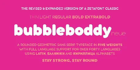 bubbleboddy font