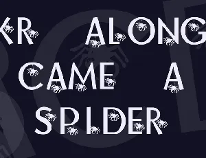 KR Along Came A Spider font