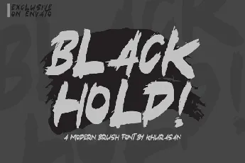 Black Hold Brush font