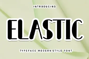 Elastic Display font