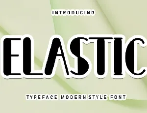 Elastic Display font