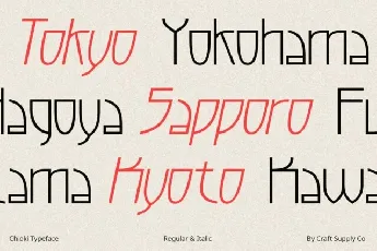 Chioki font