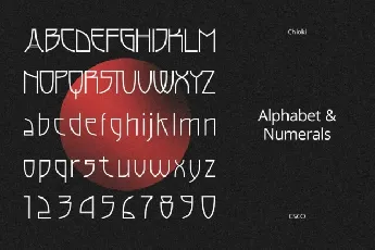 Chioki font