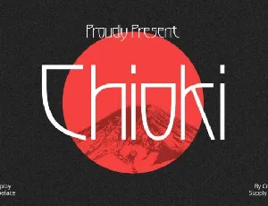 Chioki font