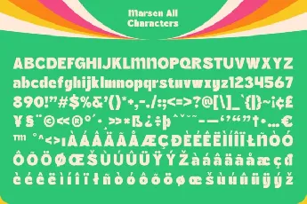 Marsen font