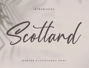 Scotland Calligraphy font