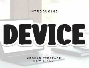 Device Display font