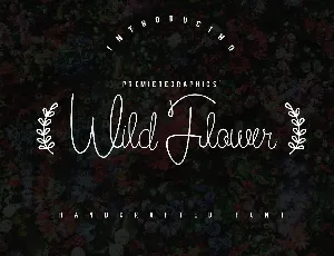 Wild Flower Free font