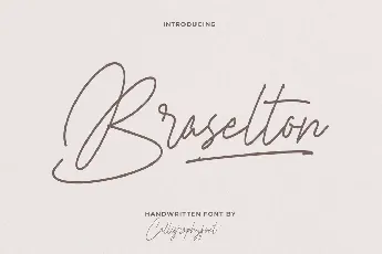 Braselton font