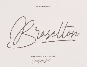 Braselton font