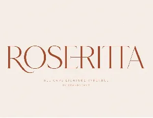 Roseritta font