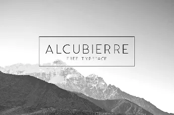 Alcubierre Typeface Free font