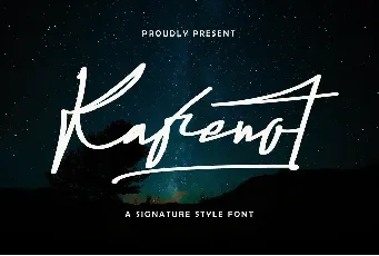 Kafenot font