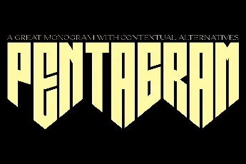 Pentagram font