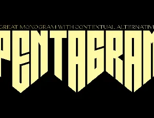 Pentagram font