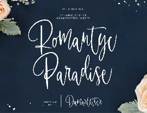 Romantyc Paradise font