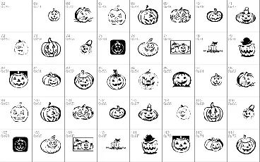 KR Pick A Pumpkin font