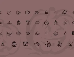 KR Pick A Pumpkin font