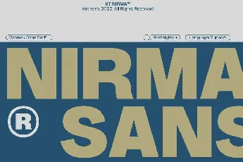 KT Nirma font