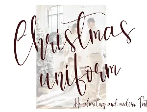 Christmas Uniform font