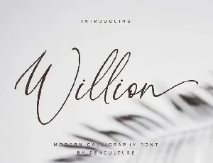 Willion font