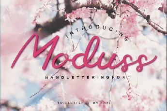 Moduss Handwritten font