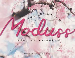 Moduss Handwritten font