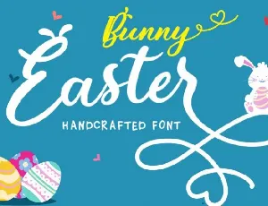 Bunny Easter Calligraphy font