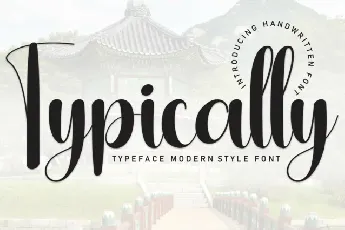 Typically Script font