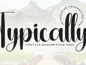 Typically Script font