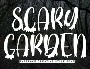 Scary Garden Display font