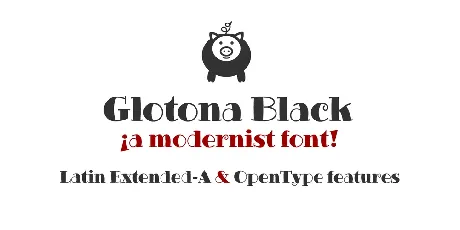 Glotona Black Free font