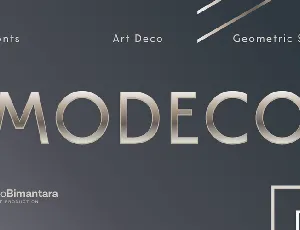 Modeco Trial font