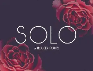 Solo Typeface Free font