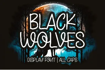 Black Wolves - Personal Use font