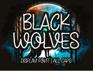 Black Wolves - Personal Use font