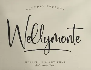 Wellymonte font